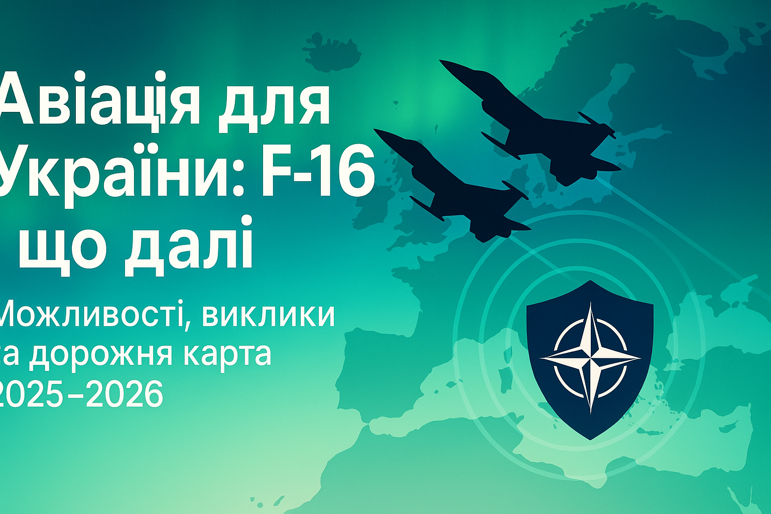 Авіація для України: F‑16 і що далі